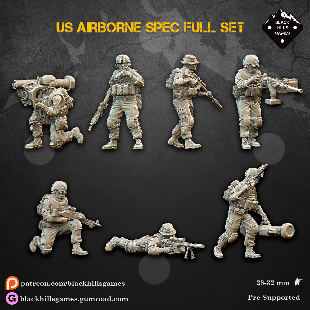 Black Hills Games - US Airborne Specialists (Full Set)